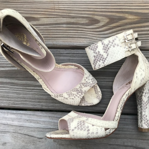 Vince Camuto Shoes - Vince Camuto Women Heels Shoe Open Toe Ankle Strap